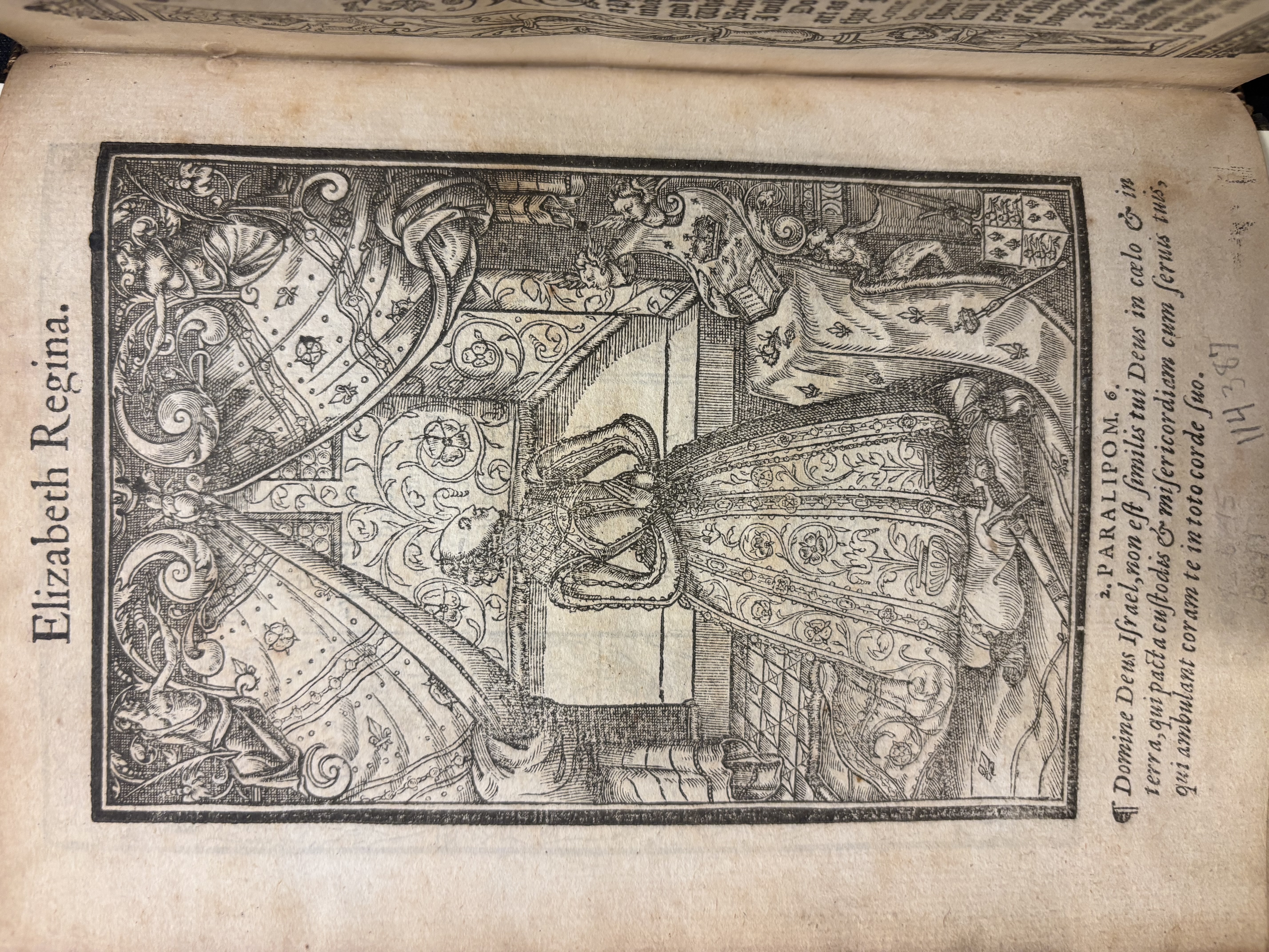 The frontispiece for Day's Queen Elizabeth prayer book.